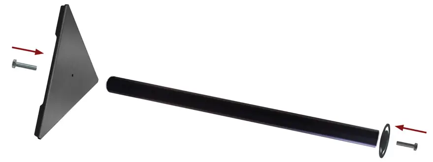 Portable Rope Stanchion Assembly