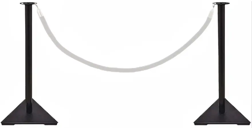Portable Rope Stanchion Detail Rope Faded