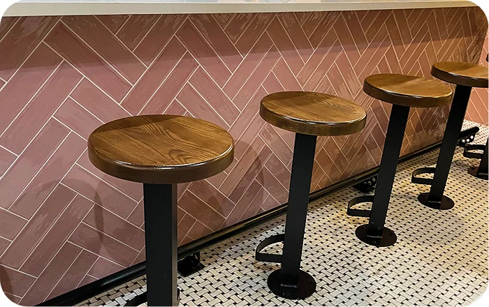 Bolt-Down Rust Belt Soda Fountain Base Floor Attachment Drawing