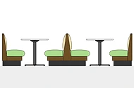 Upholstered Booth Layout Details