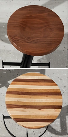 Metropolitan Barstools Wood Seat Varieties Overhead View 2