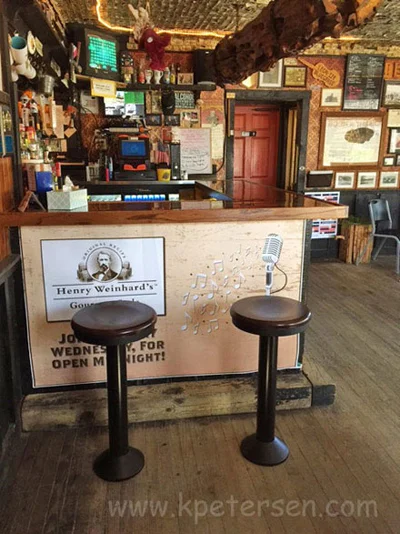Bar Height Wood Seat Bolt-Down Counter Stool Bar Installation