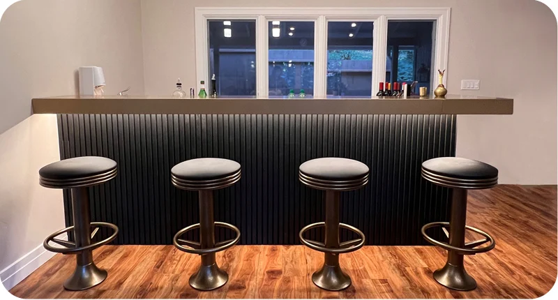 2023RSI Soda Fountain Bolt Down Counter Stool Installation Photo