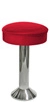 Plain Rim Upholstered Seat Bolt Down Counter Stool