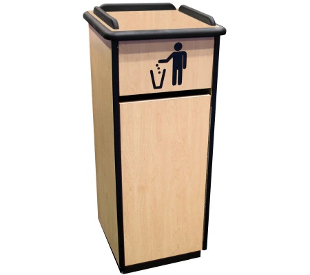 Space Saver Waste Receptacle Cabinet - Door Closed