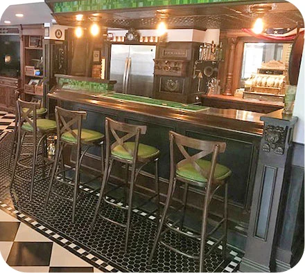 X-Back Bentwood Barstool Speakeasy Installation View 2