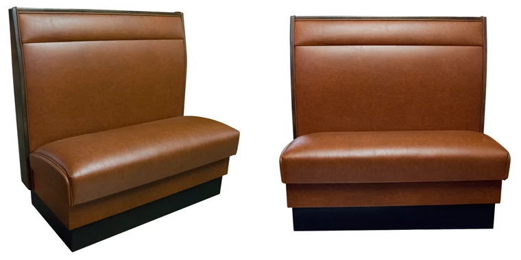 High Split Back Single Upholstered Booths