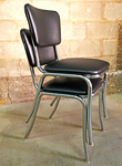 Stacking Diner Chair Frame Option Stacked