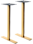 Gold Stainless Steel T Base Bar Height