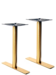 Gold Stainless Steel T Base Dining Height