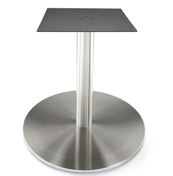 Large Stainless Steel Table Base with Stainless Steel Column