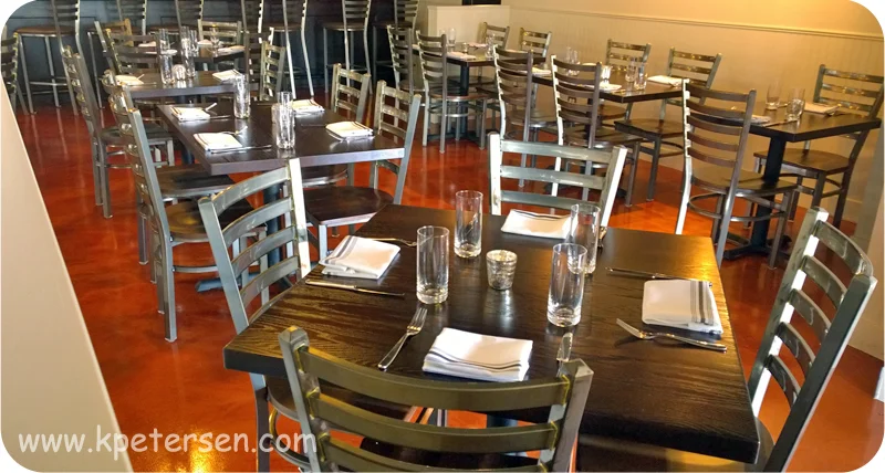Steel Restaurant Chair Installation Photo