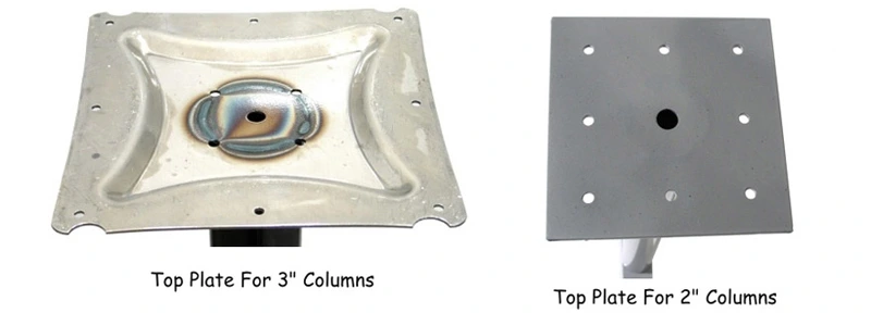 Welded Steel Top Plates For Half Inch Thick Flat Steel Bar Stock Table Bases