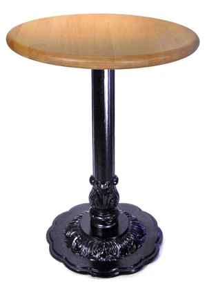 Victorian Style Medium Round Petal Cast Iron Antique Reproduction Table Base With Top
