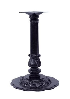 Victorian Style Medium Round Petal Cast Iron Antique Reproduction Table Base