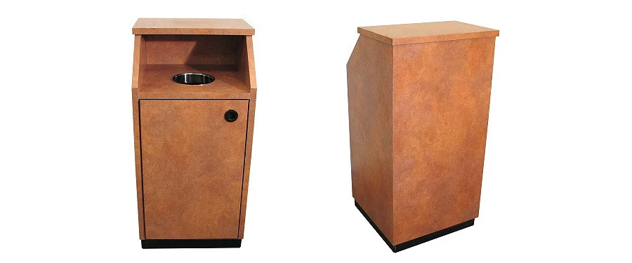 Top Drop Waste Receptacle Custom Configuration Style