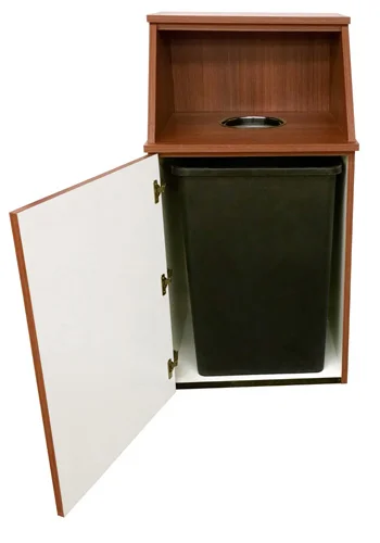 Top Drop Waste Receptacle Showing Open Access Door