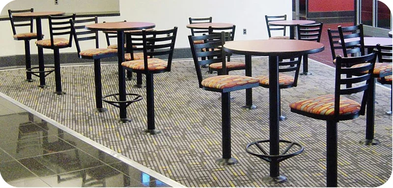 Trapezoid Ladderback Bolt Down Counter Stool Installation