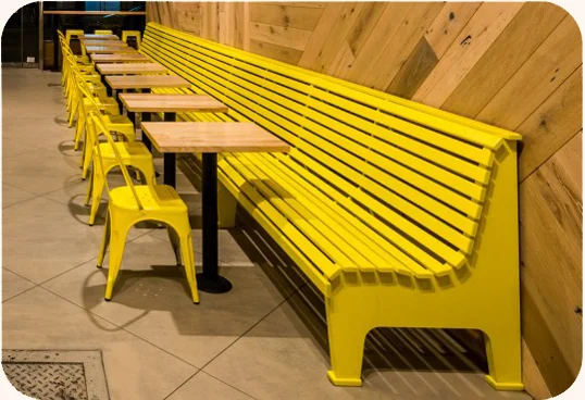 Union Station Wood Restaurant Booths Installation