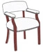 Upholstered Guest Armchair Trim Nails Option