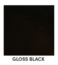 Gloss Black Powder Coat Metal Finish