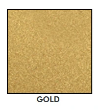 Gold Powder Coat Metal Finish