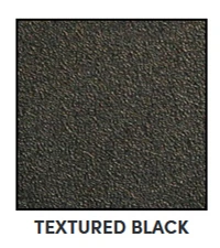 Textured Black Powder Coat Metal Finish