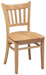 Vertical Slat Back Wood Chair