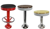 Tubular Steel Seat Soda Fountain Stools