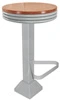 Western Soda Fountain Bolt Down Counter Stools Base And Seat Frame Color Combination 2