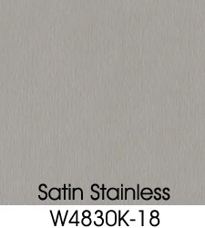 Satin Stainless Plastic Laminate Selection