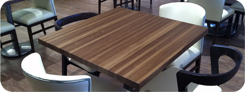 Solid Walnut Restaurant Table