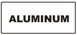 Waste Receptacle Flip Door Aluminum