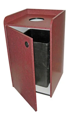 Coffee Shop Top Drop Waste Receptacle Door Open