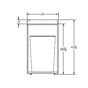 Coffee Shop Waste Receptacle Drawing Two