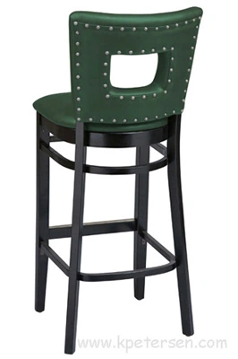 Window Seat Wood Bar Stool Rear View