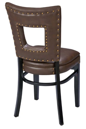 Window Seat Wood Restaurant Chair Rear View