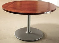 Wood Dropleaf Table Round