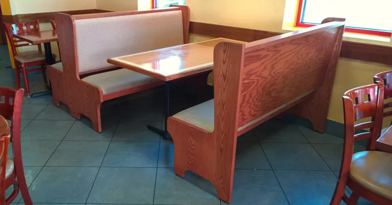Wood Restaurant Booth Selection 3