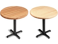 Natural Maple and Oak Wood Species Table Tops