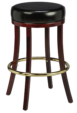 Backless Wood Club Stool