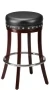 Wood Bar Stools Nail Trim Club Style