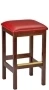 Square Seat Wood Bar Stool