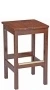 Square Seat Wood Bar Stool